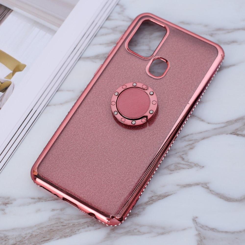 Fancy ovitek Samsung Galaxy A21s - Rose Gold